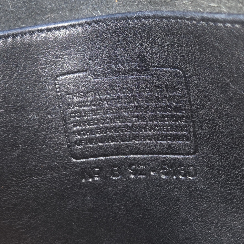 Coach Vintage Station 5130 Bag 1992 Black Leather $500 Estimated Retail GUC - Picture 3 of 17